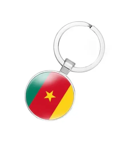 EnigmaGlow World Most Countries Flag Keyring Key Chain Zinc Alloy Keychains Daily Keychain Home Car Keys for Men Women - 1