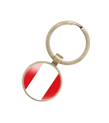EnigmaGlow World Most Countries Flag Keyring Key Chain Zinc Alloy Keychains Daily Keychain Home Car Keys for Men Women - 1