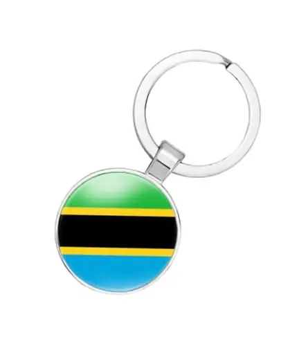 EnigmaGlow World Most Countries Flag Keyring Key Chain Zinc Alloy Keychains Daily Keychain Home Car Keys for Men Women - 1