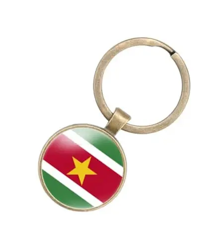 EnigmaGlow World Most Countries Flag Keyring Key Chain Zinc Alloy Keychains Daily Keychain Home Car Keys for Men Women - 1