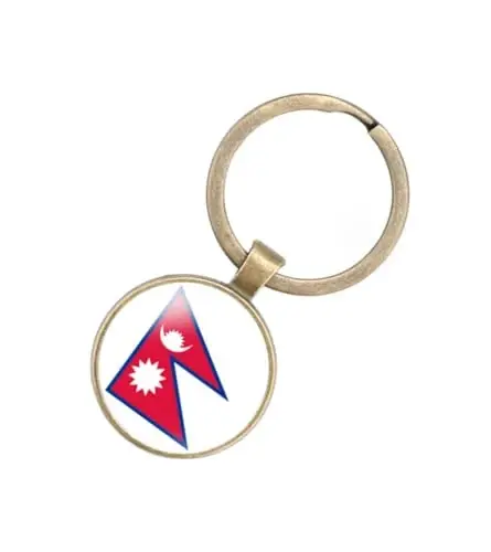 EnigmaGlow World Most Countries Flag Keyring Key Chain Zinc Alloy Keychains Daily Keychain Home Car Keys for Men Women 