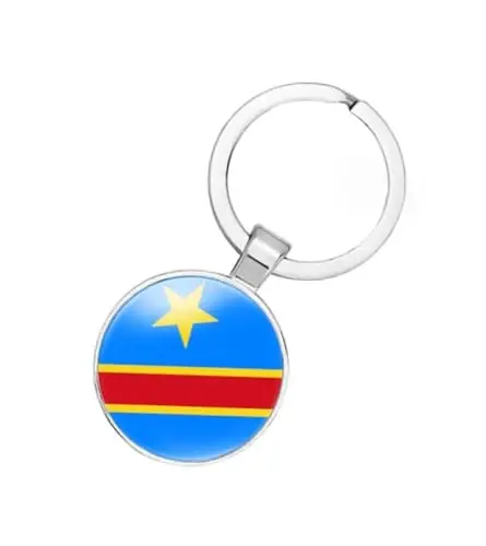 EnigmaGlow World Most Countries Flag Keyring Key Chain Zinc Alloy Keychains Daily Keychain Home Car Keys for Men Women - 1