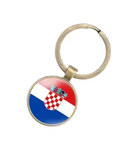 EnigmaGlow World Most Countries Flag Keyring Key Chain Zinc Alloy Keychains Daily Keychain Home Car Keys for Men Women 