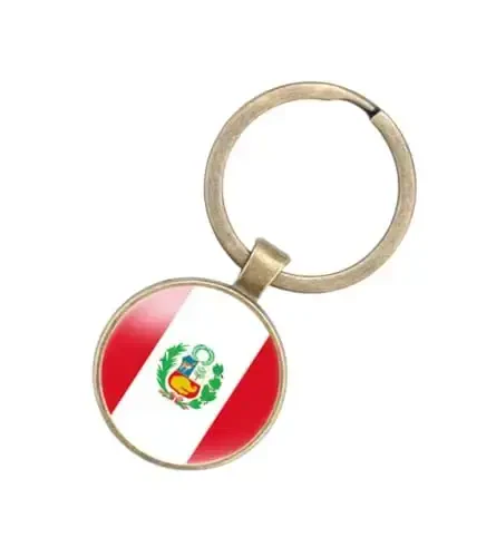 EnigmaGlow World Most Countries Flag Keyring Key Chain Zinc Alloy Keychains Daily Keychain Home Car Keys for Men Women 