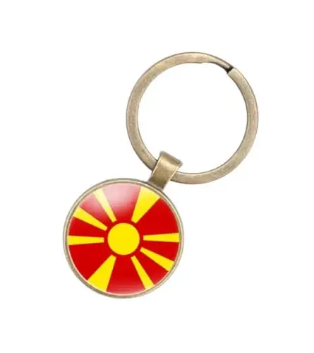 EnigmaGlow World Most Countries Flag Keyring Key Chain Zinc Alloy Keychains Daily Keychain Home Car Keys for Men Women - 1