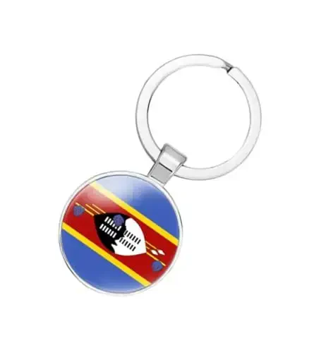 EnigmaGlow World Most Countries Flag Keyring Key Chain Zinc Alloy Keychains Daily Keychain Home Car Keys for Men Women 