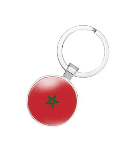 EnigmaGlow World Most Countries Flag Keyring Key Chain Zinc Alloy Keychains Daily Keychain Home Car Keys for Men Women 