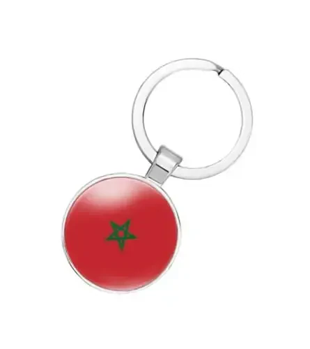 EnigmaGlow World Most Countries Flag Keyring Key Chain Zinc Alloy Keychains Daily Keychain Home Car Keys for Men Women 