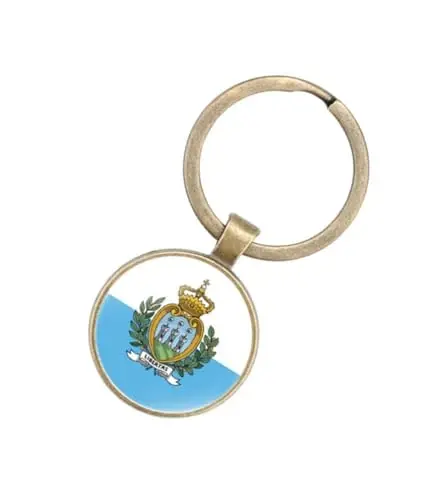 EnigmaGlow World Most Countries Flag Keyring Key Chain Zinc Alloy Keychains Daily Keychain Home Car Keys for Men Women 
