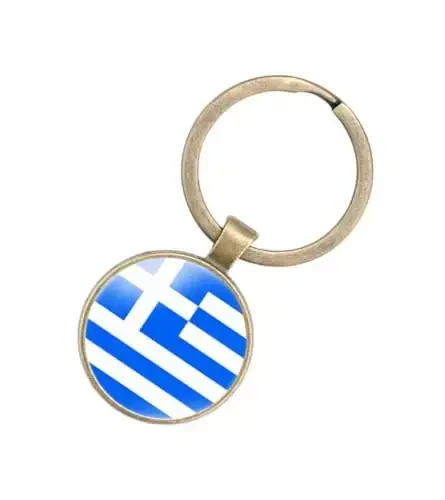 EnigmaGlow World Most Countries Flag Keyring Key Chain Zinc Alloy Keychains Daily Keychain Home Car Keys for Men Women 