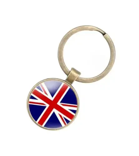 EnigmaGlow World Most Countries Flag Keyring Key Chain Zinc Alloy Keychains Daily Keychain Home Car Keys for Men Women - 1