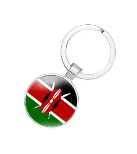 EnigmaGlow World Most Countries Flag Keyring Key Chain Zinc Alloy Keychains Daily Keychain Home Car Keys for Men Women 