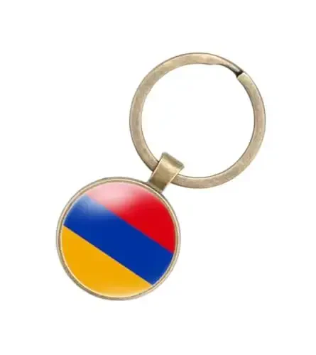 EnigmaGlow World Most Countries Flag Keyring Key Chain Zinc Alloy Keychains Daily Keychain Home Car Keys for Men Women - 1
