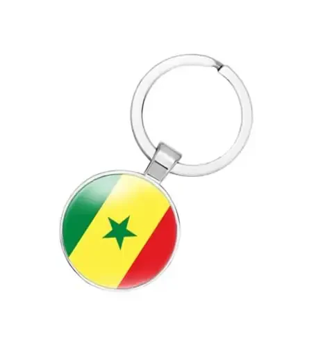 EnigmaGlow World Most Countries Flag Keyring Key Chain Zinc Alloy Keychains Daily Keychain Home Car Keys for Men Women 