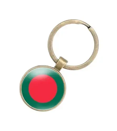 EnigmaGlow World Most Countries Flag Keyring Key Chain Zinc Alloy Keychains Daily Keychain Home Car Keys for Men Women - 1