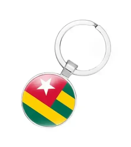 EnigmaGlow World Most Countries Flag Keyring Key Chain Zinc Alloy Keychains Daily Keychain Home Car Keys for Men Women 