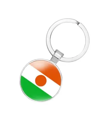 EnigmaGlow World Most Countries Flag Keyring Key Chain Zinc Alloy Keychains Daily Keychain Home Car Keys for Men Women 