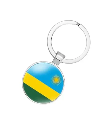 EnigmaGlow World Most Countries Flag Keyring Key Chain Zinc Alloy Keychains Daily Keychain Home Car Keys for Men Women 