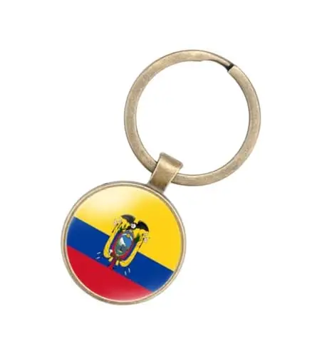 EnigmaGlow World Most Countries Flag Keyring Key Chain Zinc Alloy Keychains Daily Keychain Home Car Keys for Men Women - 1