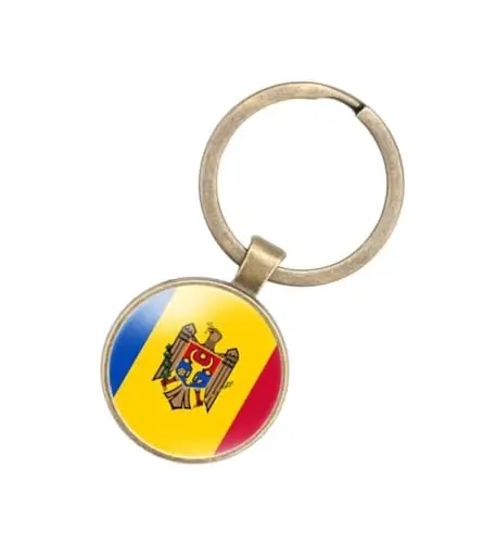 EnigmaGlow World Most Countries Flag Keyring Key Chain Zinc Alloy Keychains Daily Keychain Home Car Keys for Men Women - 1