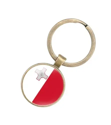 EnigmaGlow World Most Countries Flag Keyring Key Chain Zinc Alloy Keychains Daily Keychain Home Car Keys for Men Women - 1