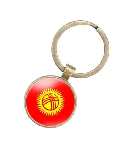 EnigmaGlow World Most Countries Flag Keyring Key Chain Zinc Alloy Keychains Daily Keychain Home Car Keys for Men Women - 1