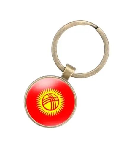 EnigmaGlow World Most Countries Flag Keyring Key Chain Zinc Alloy Keychains Daily Keychain Home Car Keys for Men Women - EnigmaGlow