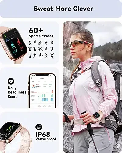 ENOMIR Smart Watch for Men Women(Answer/Make Call), Alexa Built-in,Fitness with Heart Rate SpO2 Sleep Monitor 100 Sports 5ATM Waterproof Activity Trackers and Smartwatches iOS&Android Phones - 5