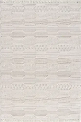 Enti Bonn 8801 Krem Iskandinav Halı Salon Halısı Kesme Halı Yolluk-Hali Sepeti SARE 8801 KREM HAV TOZ VERMEZ HALI - 1