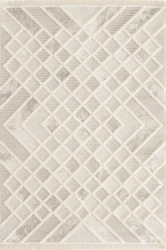 Enti Bonn 8802 Cream Scandinavian Carpet Living Room Carpet Cut Carpet Runner-Carpet Basket SARE 8802 CREAM DOES NOT LINT CARPET 