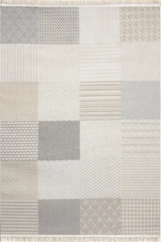 Enti Bonn 8806 Cream Scandinavian Carpet Living Room Carpet Cut Carpet Runner-Carpet Basket SARE 8806 CREAM DOES NOT SHED DUST CARPET - HALI SEPETI