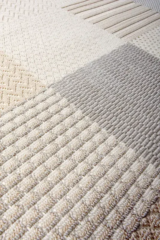 Enti Bonn 8806 Cream Scandinavian Carpet Living Room Carpet Cut Carpet Runner-Carpet Basket SARE 8806 CREAM DOES NOT SHED DUST CARPET - 3