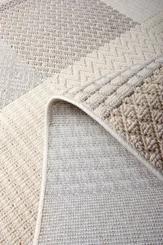 Enti Bonn 8806 Cream Scandinavian Carpet Living Room Carpet Cut Carpet Runner-Carpet Basket SARE 8806 CREAM DOES NOT SHED DUST CARPET - 4