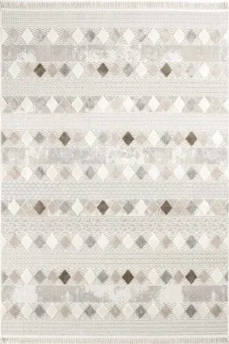Enti Bonn 8807 Beige Scandinavian Carpet Living Room Carpet Cut Carpet Runner-Carpet Basket SARE 8807 BEIGE DOES NOT SHED CARPET - 1