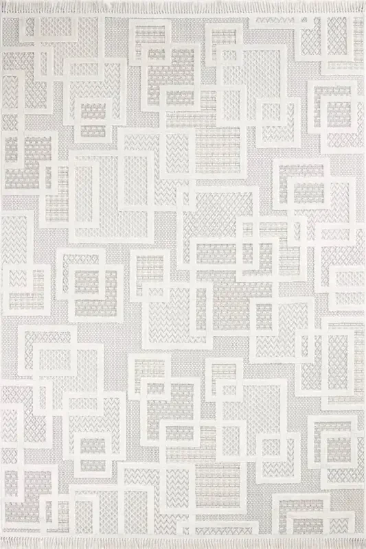 Enti Bonn 8808 Cream Scandinavian Carpet Living Room Carpet Cut Carpet Rug-Carpet Basket SARE 8808 CREAM DOES NOT SHED DUST CARPET - 2