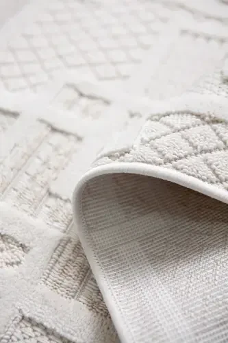 Enti Bonn 8808 Cream Scandinavian Carpet Living Room Carpet Cut Carpet Rug-Carpet Basket SARE 8808 CREAM DOES NOT SHED DUST CARPET - 4