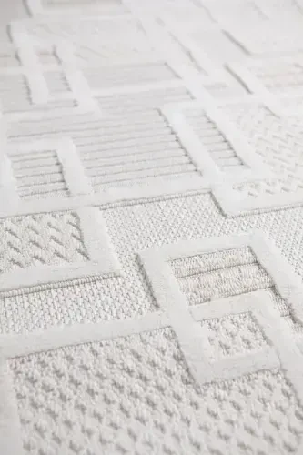 Enti Bonn 8808 Крем Скандинавский Ковер Салон Ковер Резка Ковер Дорожка-Ковер Корзина SARE 8808 КРЕМ НЕ ДАЮЩИЙ ПЫЛИ КОВЕР - 3