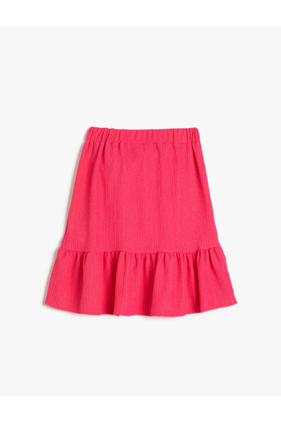 Envelope skirt, frilled and side-tied. - 2