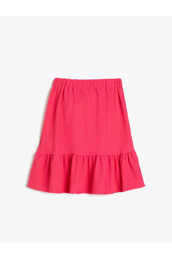 Envelope skirt, frilled and side-tied. - 2