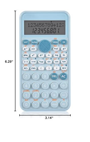 EooCoo 2-Line Standard Scientific Calculator, Cute Desk Accessories, Portable and Cute School Office Supplies, Suitable for Primary School to College Student Use - 7