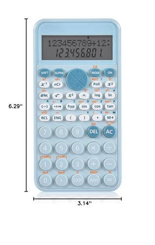 EooCoo 2-qatorli standart ilmiy kalkulyator, chiroyli ish stoli aksessuarlari, koʻchma va chiroyli maktab ofis buyumlari, boshlangʻich maktabdan kollejgacha talabalar uchun mos - 7