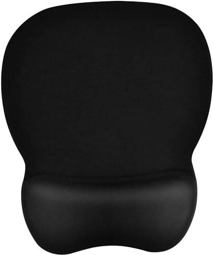 EooCoo Ergonomic Mouse Pad with Wrist Support, Mousepad with Memory Foam Wrist Rest and Non-Slip Base for Computer, Cafe, Home & Office, 9.64 x 8.26 in Office Desk Accessories - 5