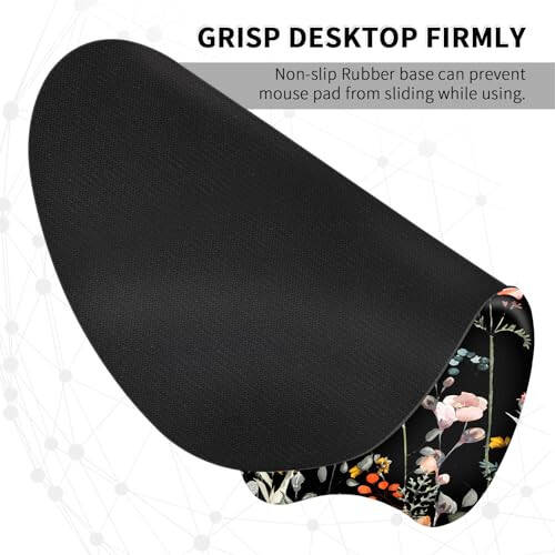 EooCoo Ergonomic Mouse Pad with Wrist Support, Mousepad with Memory Foam Wrist Rest and Non-Slip Base for Computer, Cafe, Home & Office, 9.64 x 8.26 in Office Desk Accessories - 5