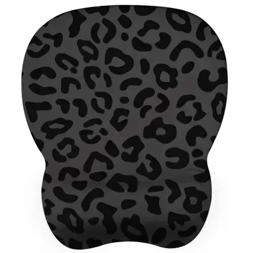 EooCoo Ergonomic Mouse Pad with Wrist Support, Mousepad with Memory Foam Wrist Rest and Non-Slip Base for Computer, Cafe, Home & Office, 9.64 x 8.26 in Office Desk Accessories - EOOCOO