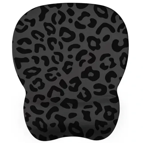 EooCoo Ergonomic Mouse Pad with Wrist Support, Mousepad with Memory Foam Wrist Rest and Non-Slip Base for Computer, Cafe, Home & Office, 9.64 x 8.26 in Office Desk Accessories 