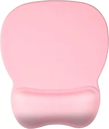 EooCoo Ergonomik Bilak Qo'llab-quvvatlash bilan Sichqoncha Pad, Xotira Ko'pik Bilak Dam olish joyi va Sirpanmas Taglikli Sichqoncha Pad, Kompyuter, Kofe, Uy va Ofis uchun, 9.64 x 8.26 dyuymli Ofis Stoli Aksessuarlari 