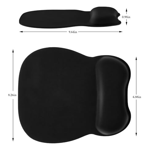 EooCoo Ergonomik Bilak Qo'llab-quvvatlash bilan Sichqoncha Pad, Xotira Ko'pik Bilak Dam olish va Sirpanmas Taglik bilan Sichqoncha Pad, Kompyuter, Kofe, Uy va Ofis uchun, 9.64 x 8.26 dyuym Ofis Stoli Aksessuarlari - 6