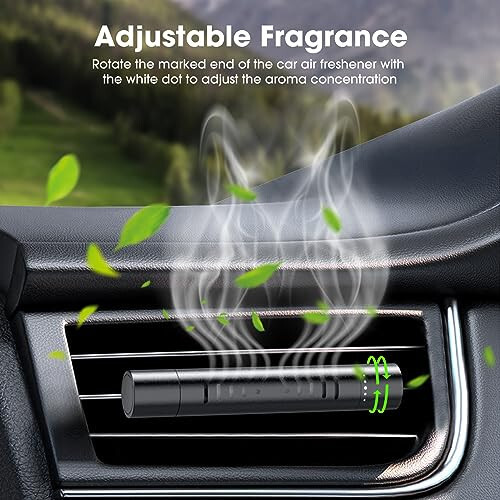 EORRZZY 2 Packs Custom Car Air Freshener Diffuser Vent Clips for Car Decoration Accessories with 12 Refill Sticks for Car, Office, Kitchen, Bathroom, Pet Houses - 4