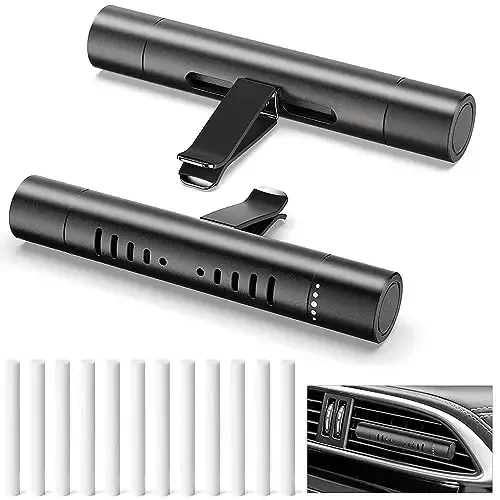 EORRZZY 2 пакета автомобильных ароматизаторов воздуха с диффузором и клипсами для вентиляции, автомобильные декоративные аксессуары с 12 сменными палочками для автомобиля, офиса, кухни, ванной комнаты, домиков для домашних животных - EORRZZY