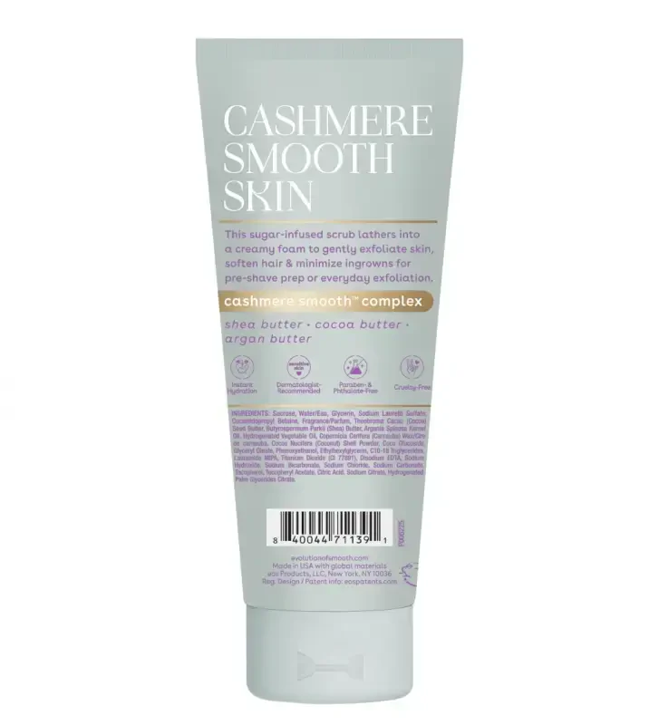 Eos CasModazoneere Skin Collection- Pre-Shave Body Scrub, Vanilla CasModazoneere, for Dry Skin, 7 fl oz - 8